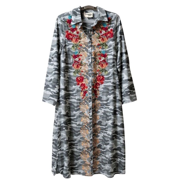 savanna jane embroidered dress Arabella Tulle Maxi — Dark Green Floral main image 1